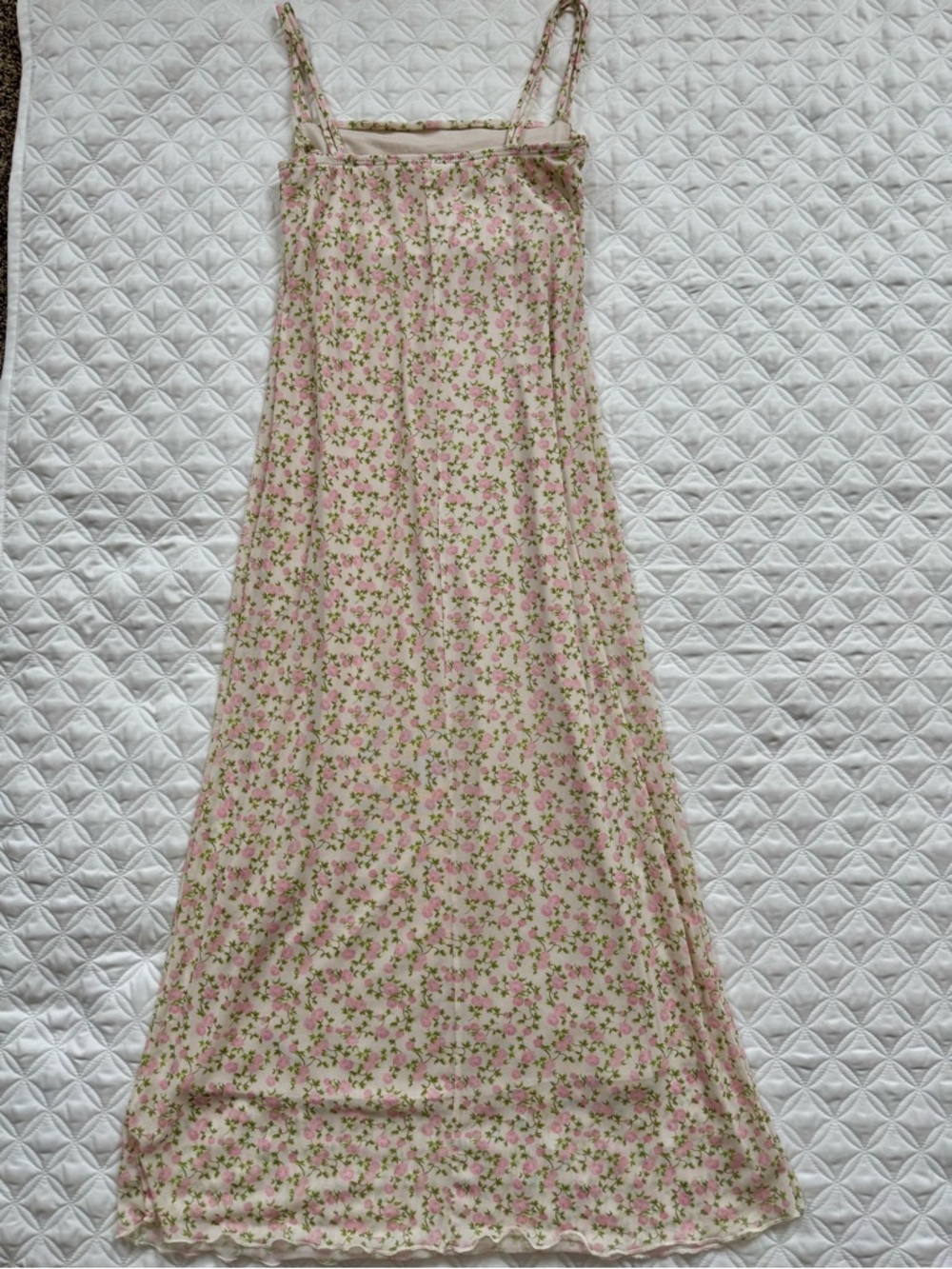NWT See You Monday Pink Floral Spaghetti Strap Maxi Dress Size M - Picture 14 of 15